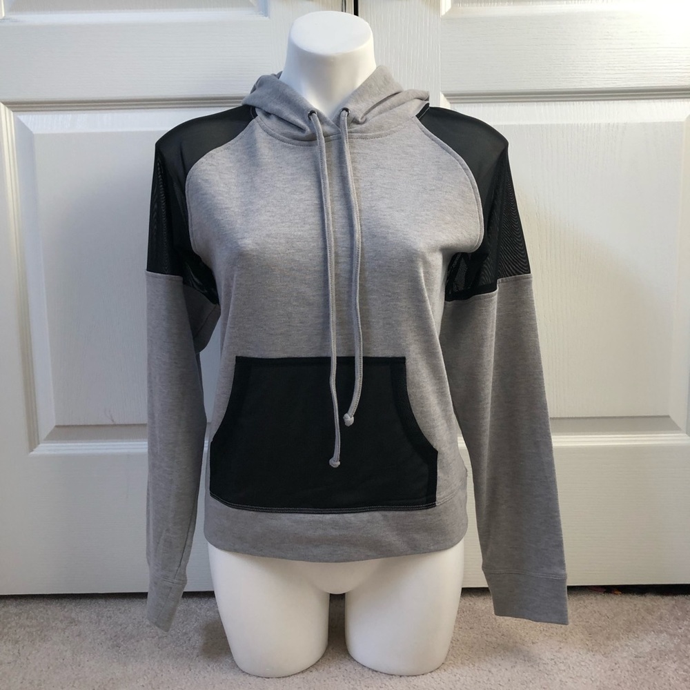 Material Girl Medium Heather Grey Sweater